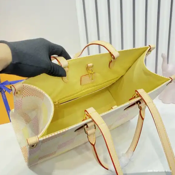 Aaa replica bags VUITTON ONTHEGO LOUIS MM-35*27*14cm 0522